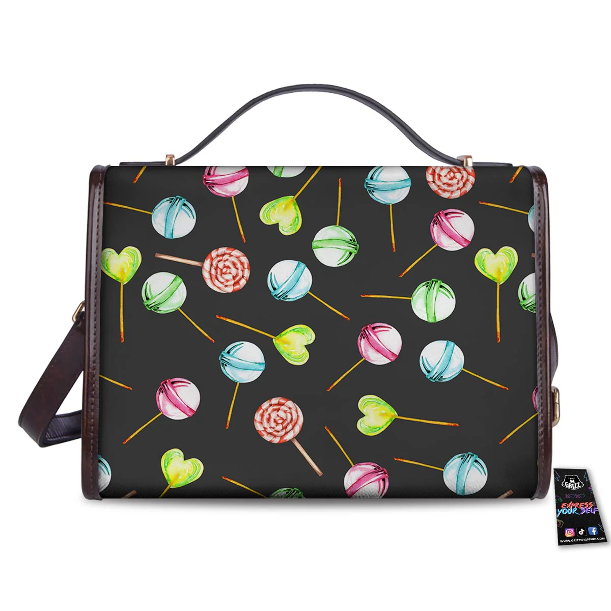 Candy Sweet Print Pattern Women's Satchel Bag - Image 2