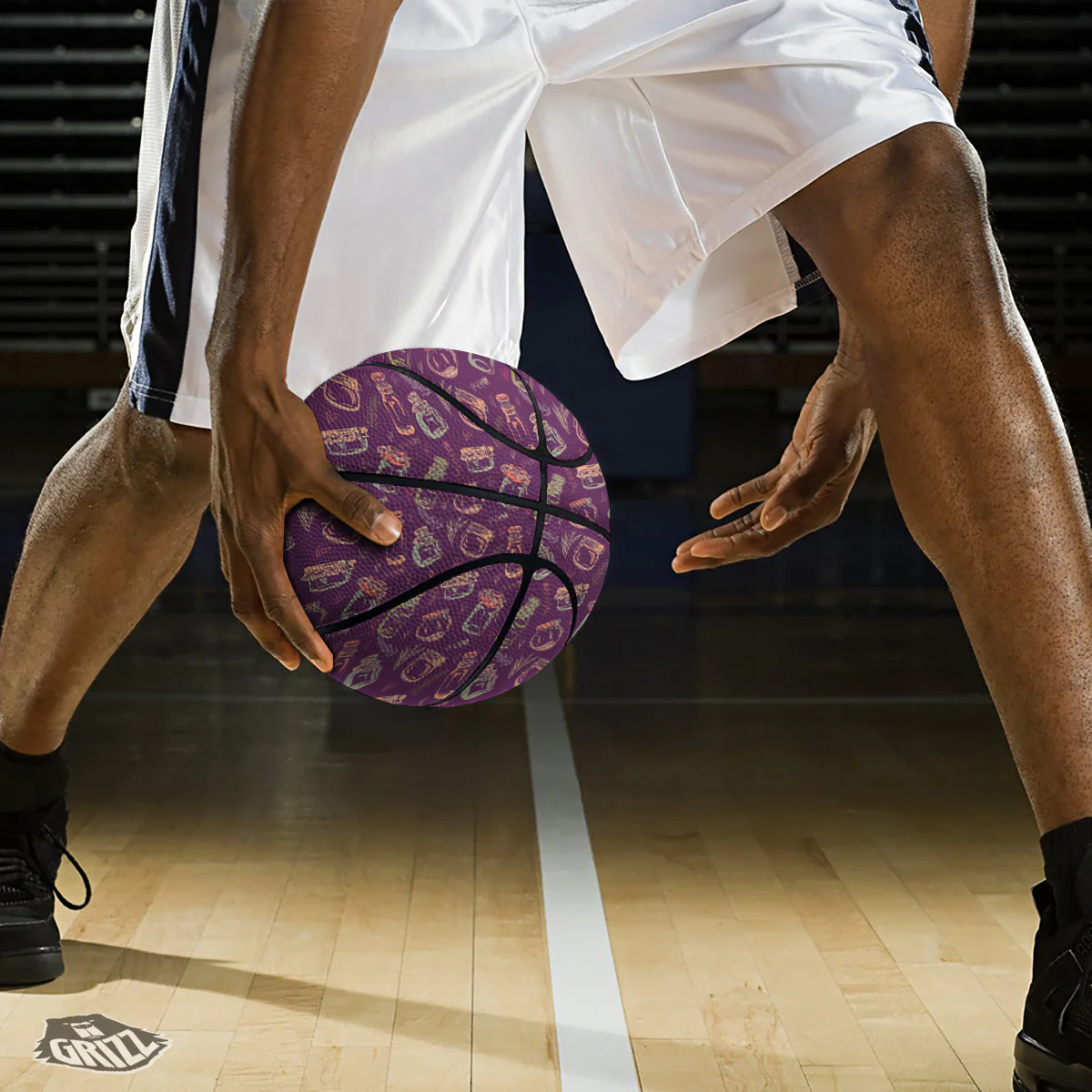 Canning Doodle Print Pattern Basketball - Image 3