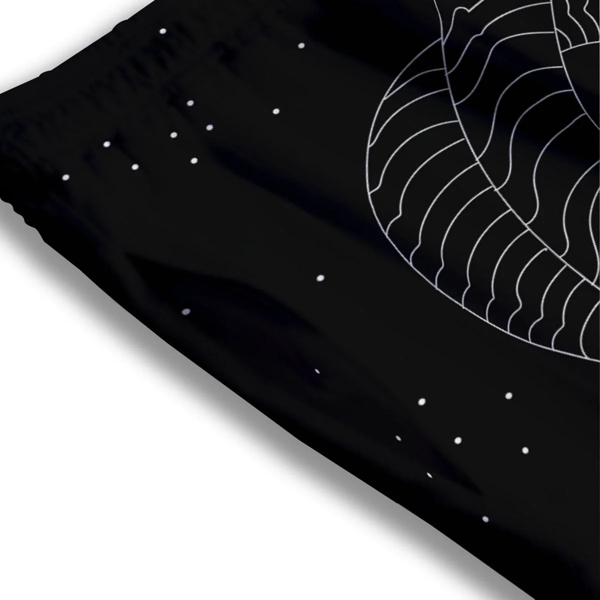 Capricorn Sign White And Black Print Mesh Shorts - Image 3