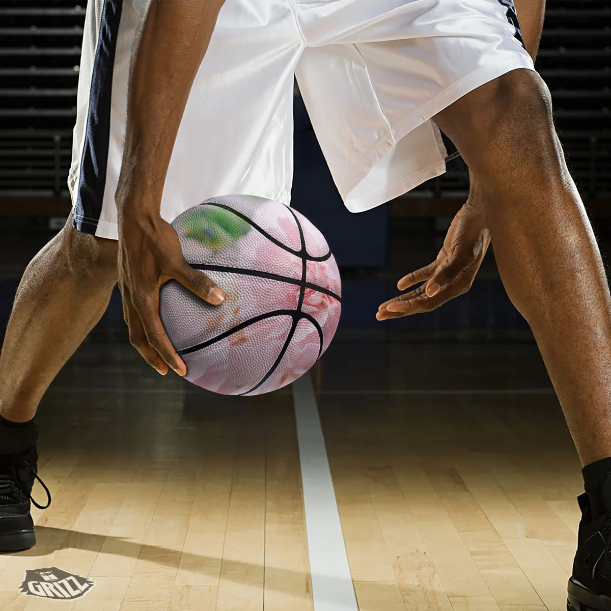 Carnation Flower Pink Print Basketball - Image 3