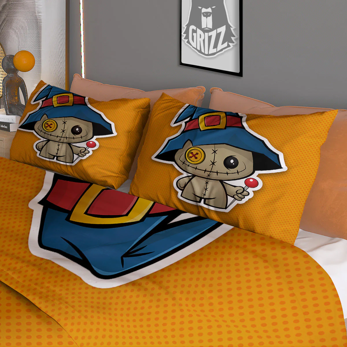 Cartoon Doll Voodoo Print Duvet Cover Bedding Set - Image 3
