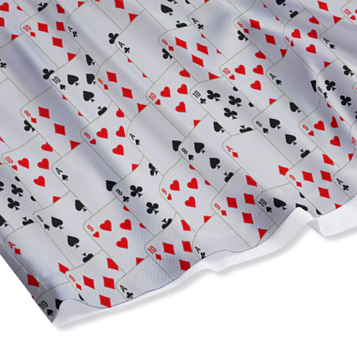 Casino Card Cartoon Print Pattern Mesh Shorts - Image 4