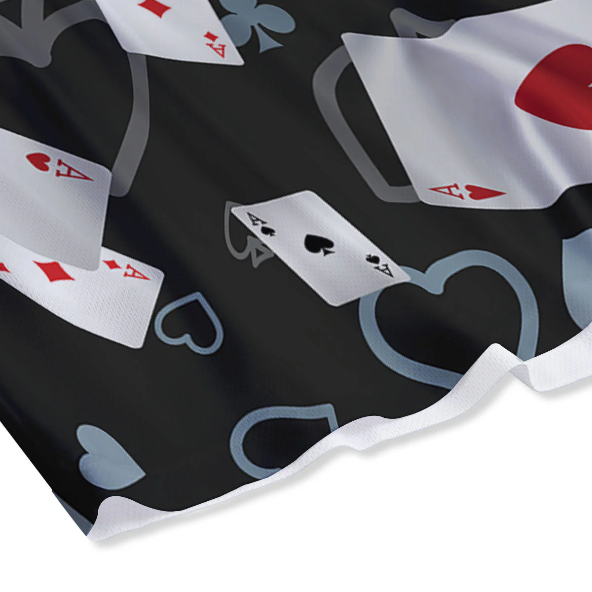 Casino Card Falling Print Mesh Shorts - Image 4