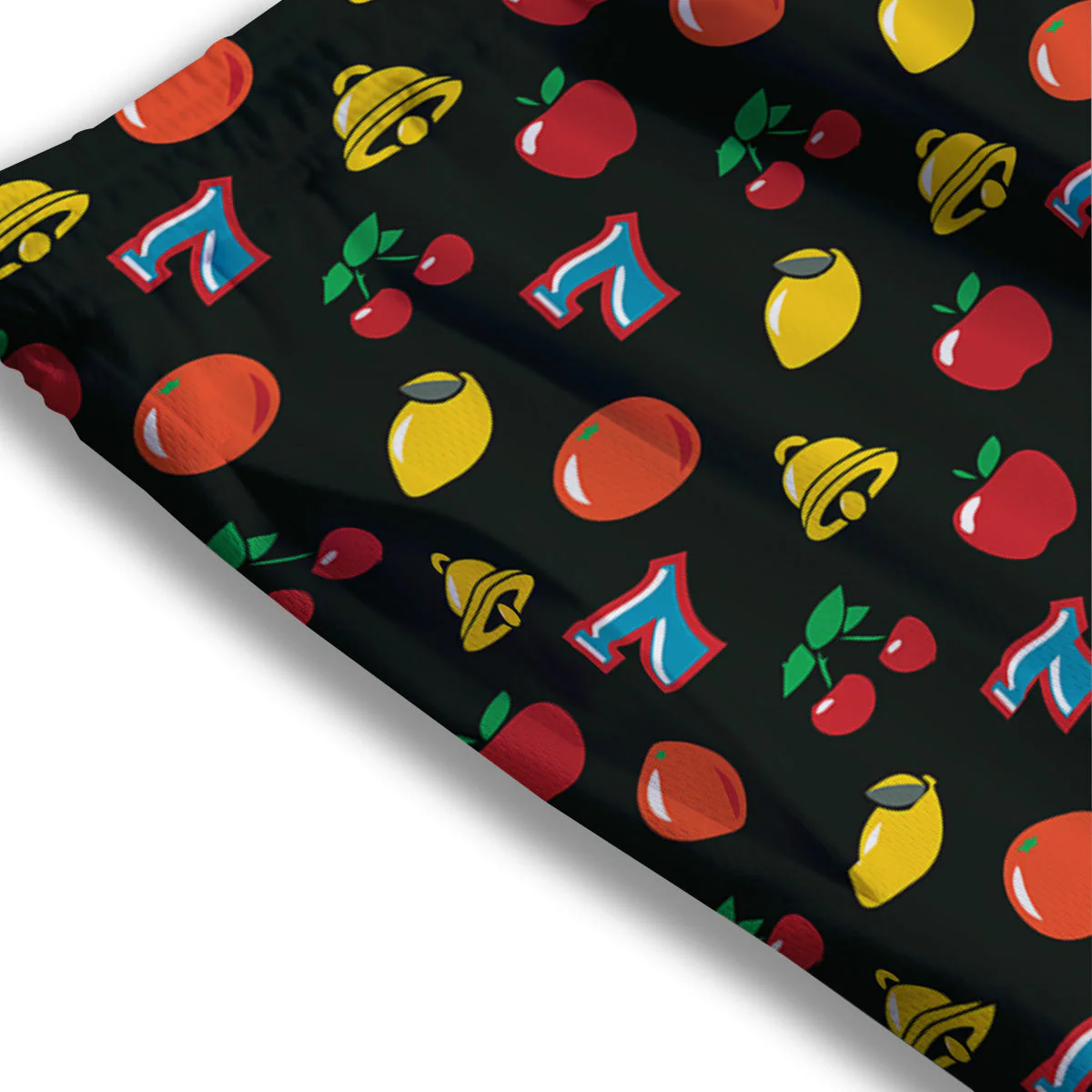 Casino Lucky Sevens Print Pattern Mesh Shorts - Image 3