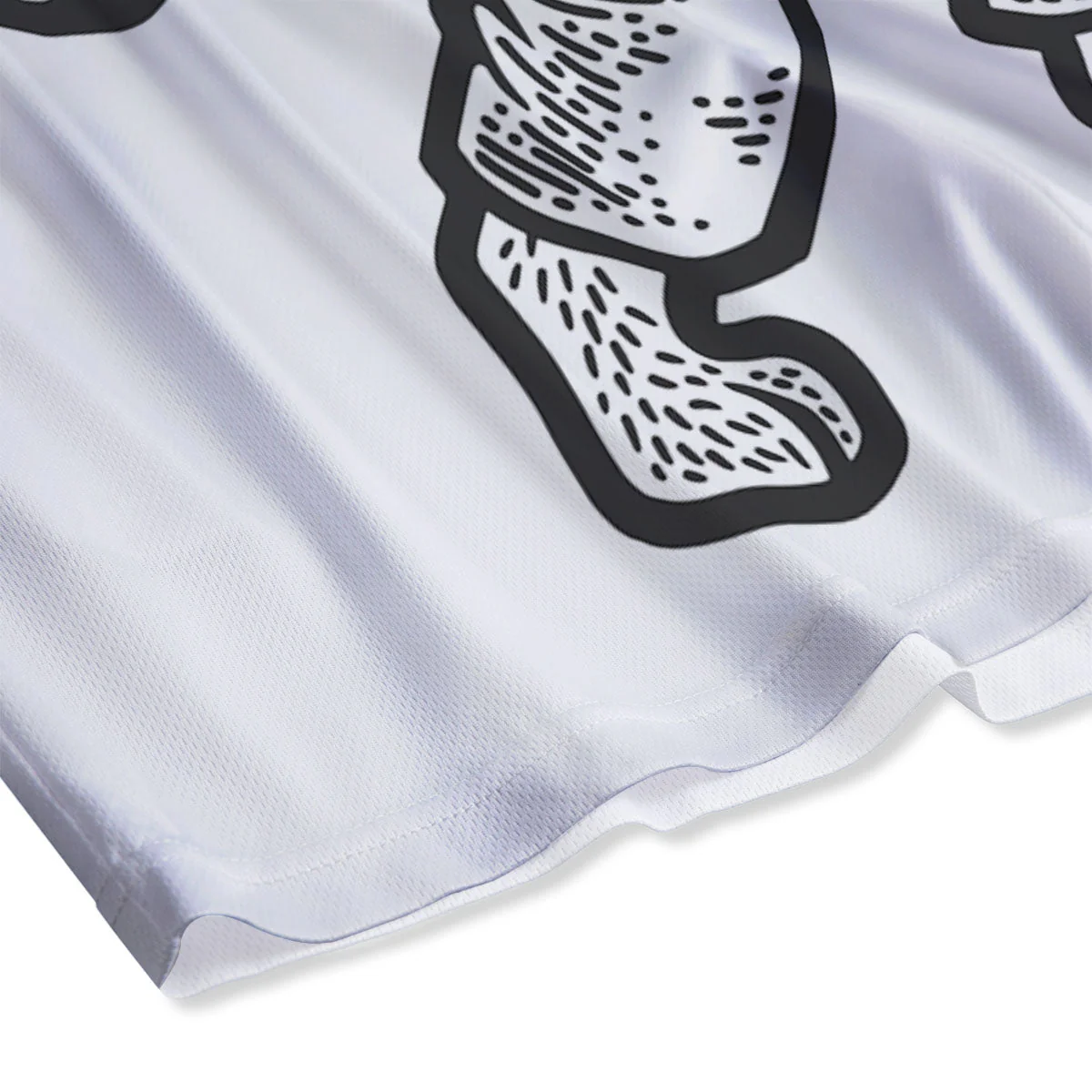 Cat Karate Print Mesh Shorts - Image 4