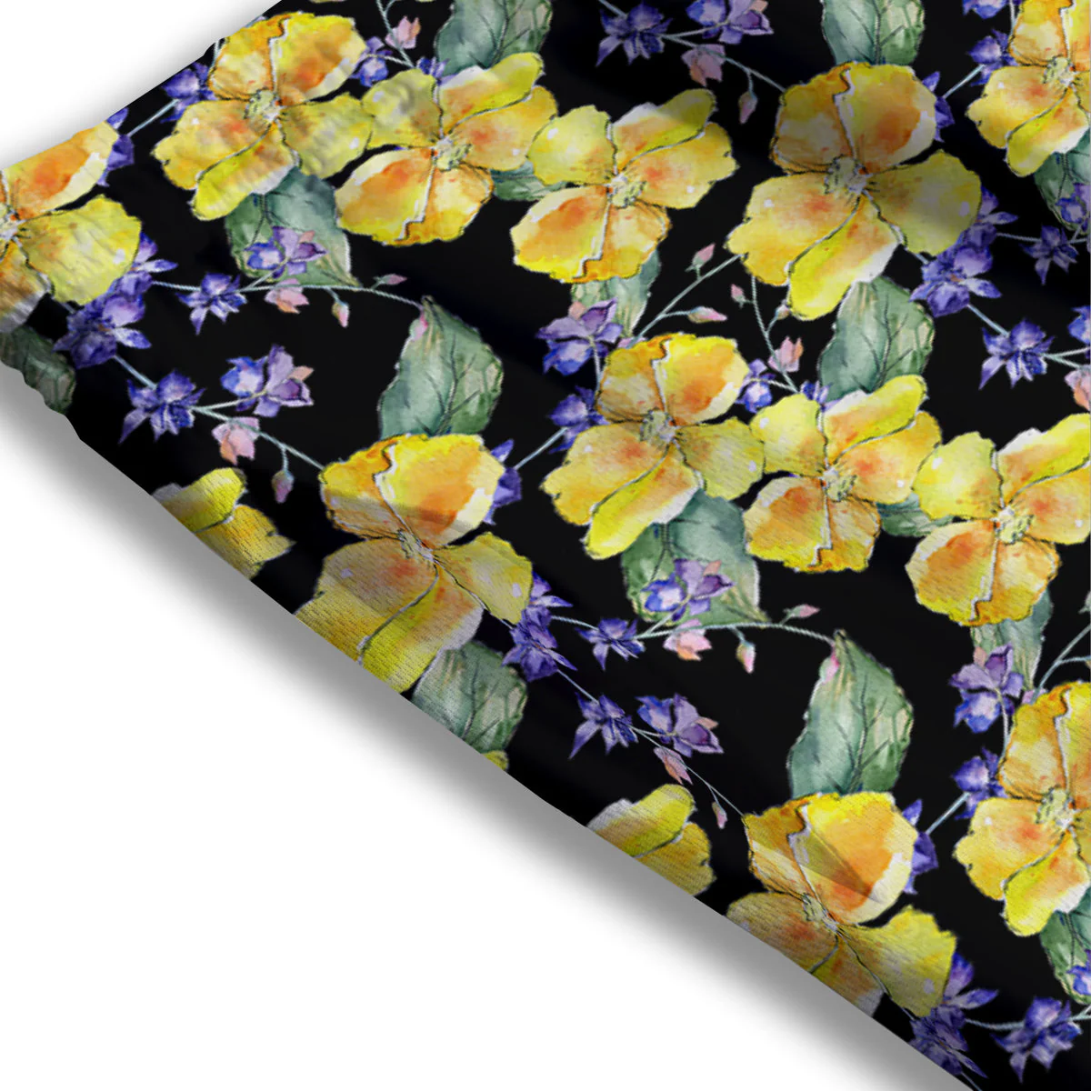 Cattleya Watercolor Print Pattern Mesh Shorts - Image 3