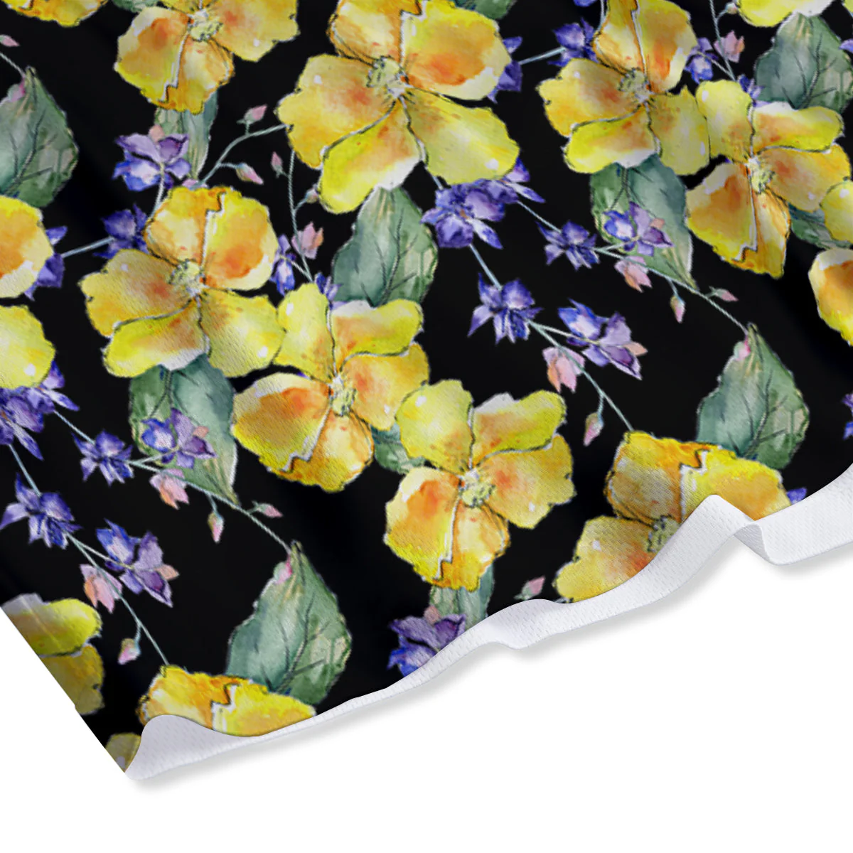 Cattleya Watercolor Print Pattern Mesh Shorts - Image 4