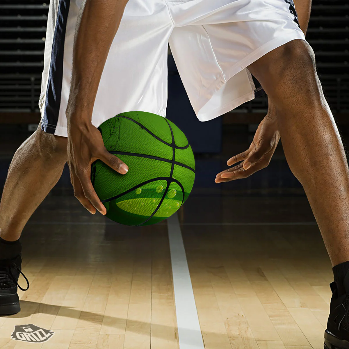 Cauldron And Witch Halloween Print Basketball - Image 3