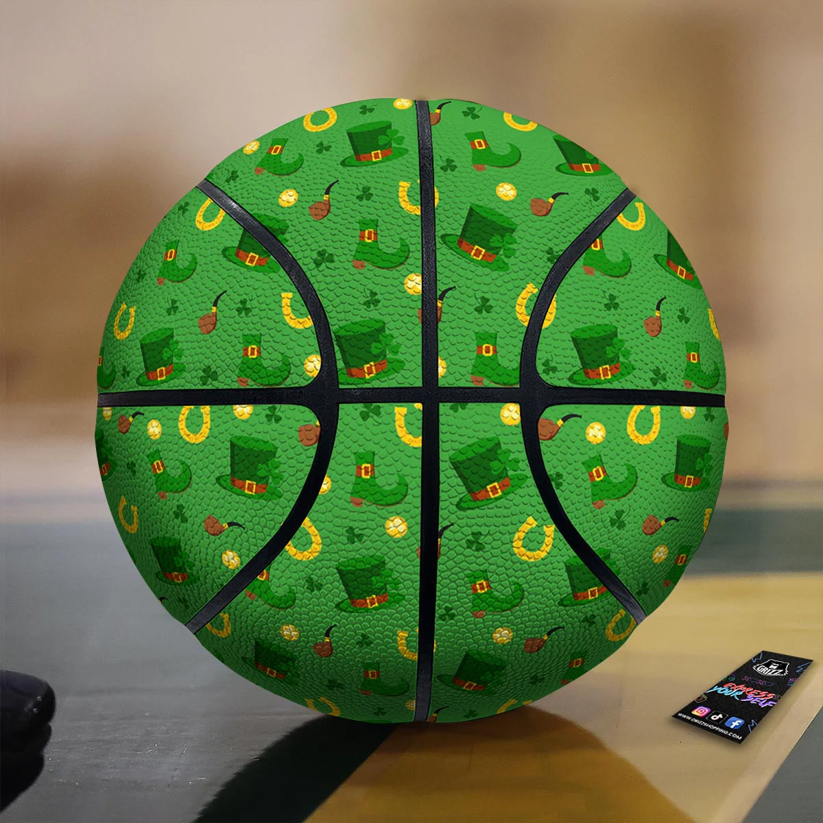 Celebration Saint Patrick's Day Print Pattern Basketball
