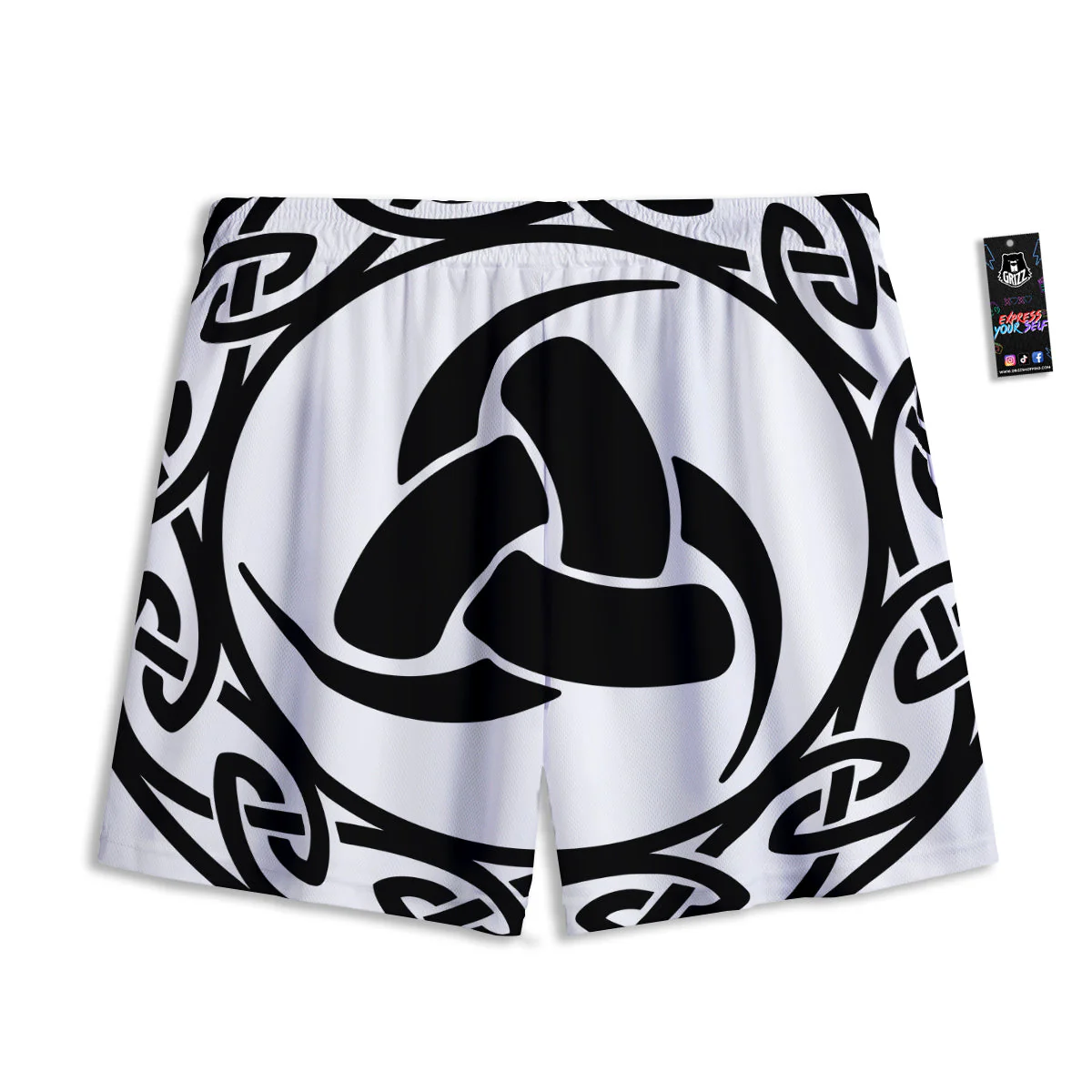 Celtic Endless Knot Symbols Print Mesh Shorts - Image 2