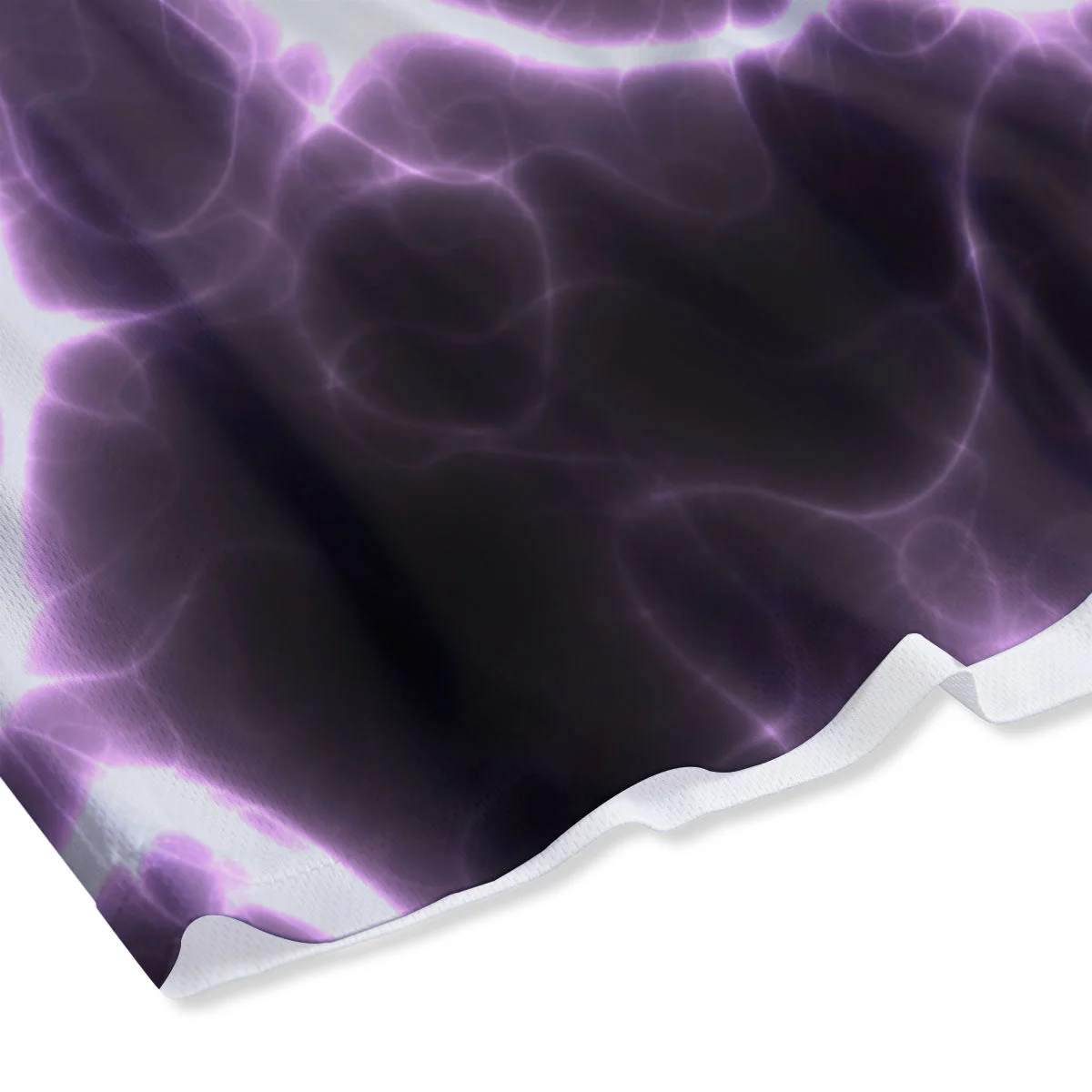 Chain Lightning Print Mesh Shorts - Image 4