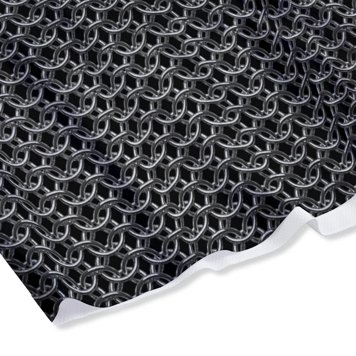 Chainmail Ring Print Mesh Shorts - Image 4