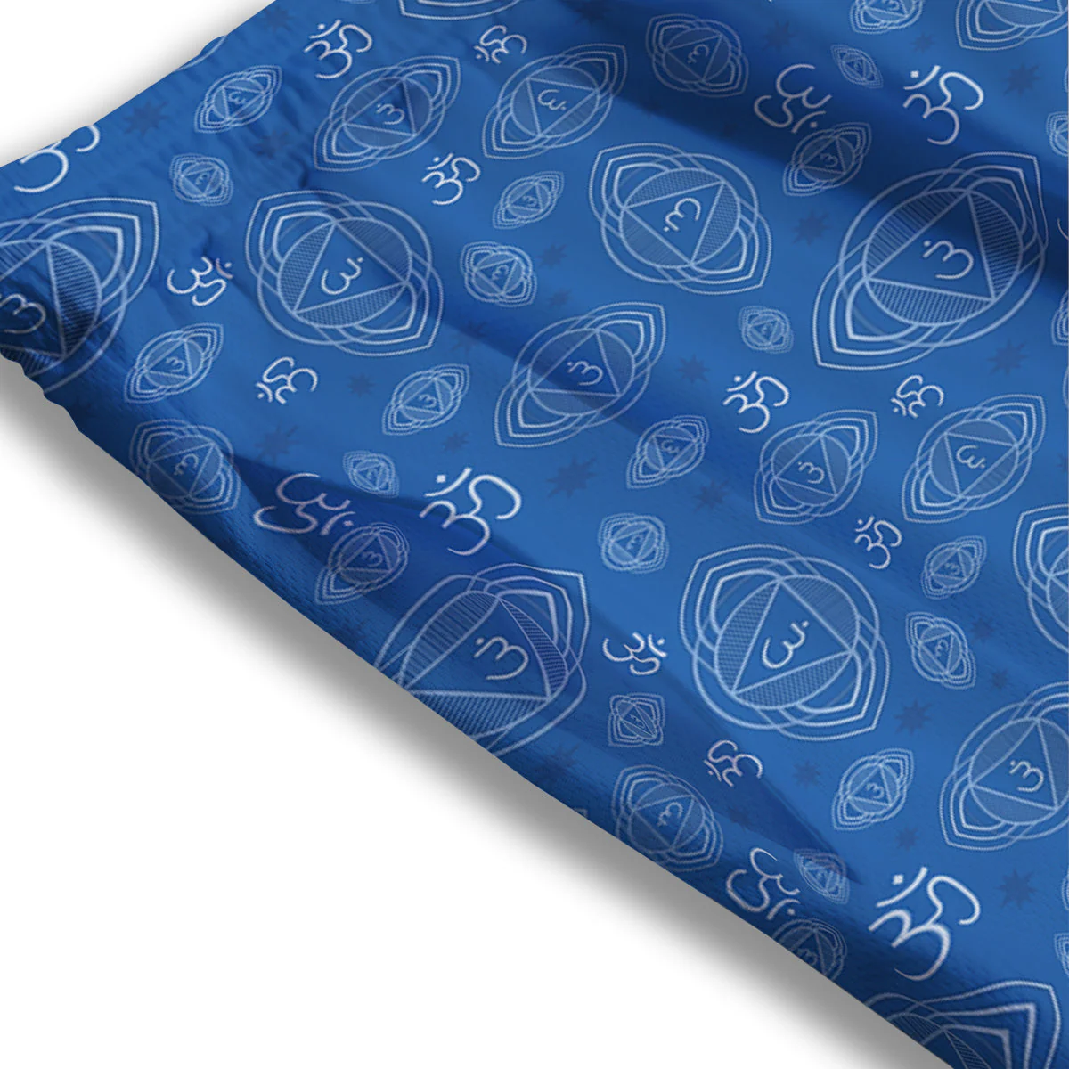 Chakra Ajna Print Pattern Mesh Shorts - Image 3