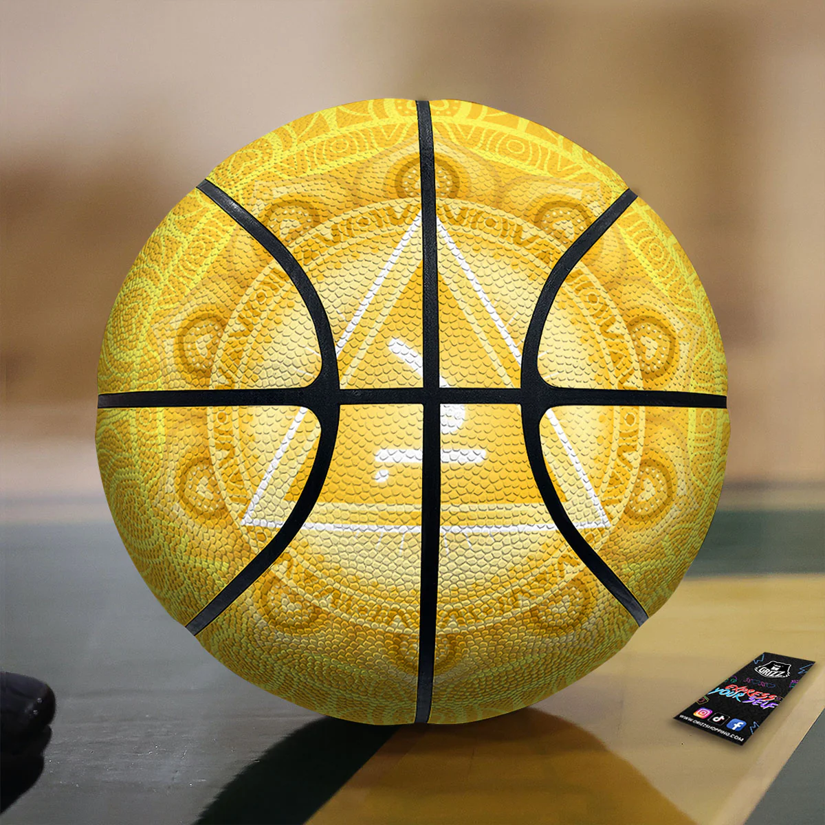 Chakra Manipura Symbol Print Basketball