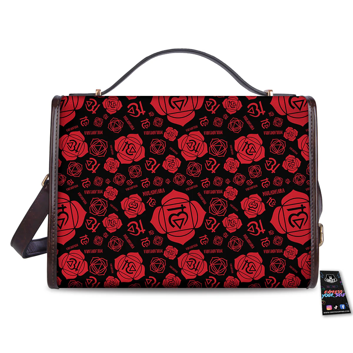 Chakra Muladhara Chakra Pattern Women's Satchel Bag - Image 2