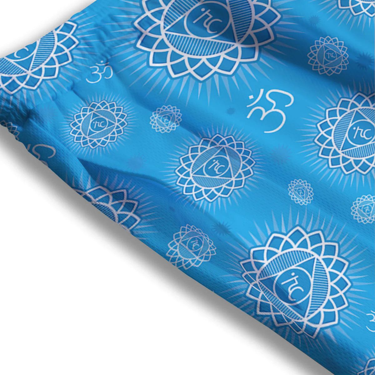 Chakra Vishuddha Print Pattern Mesh Shorts - Image 3