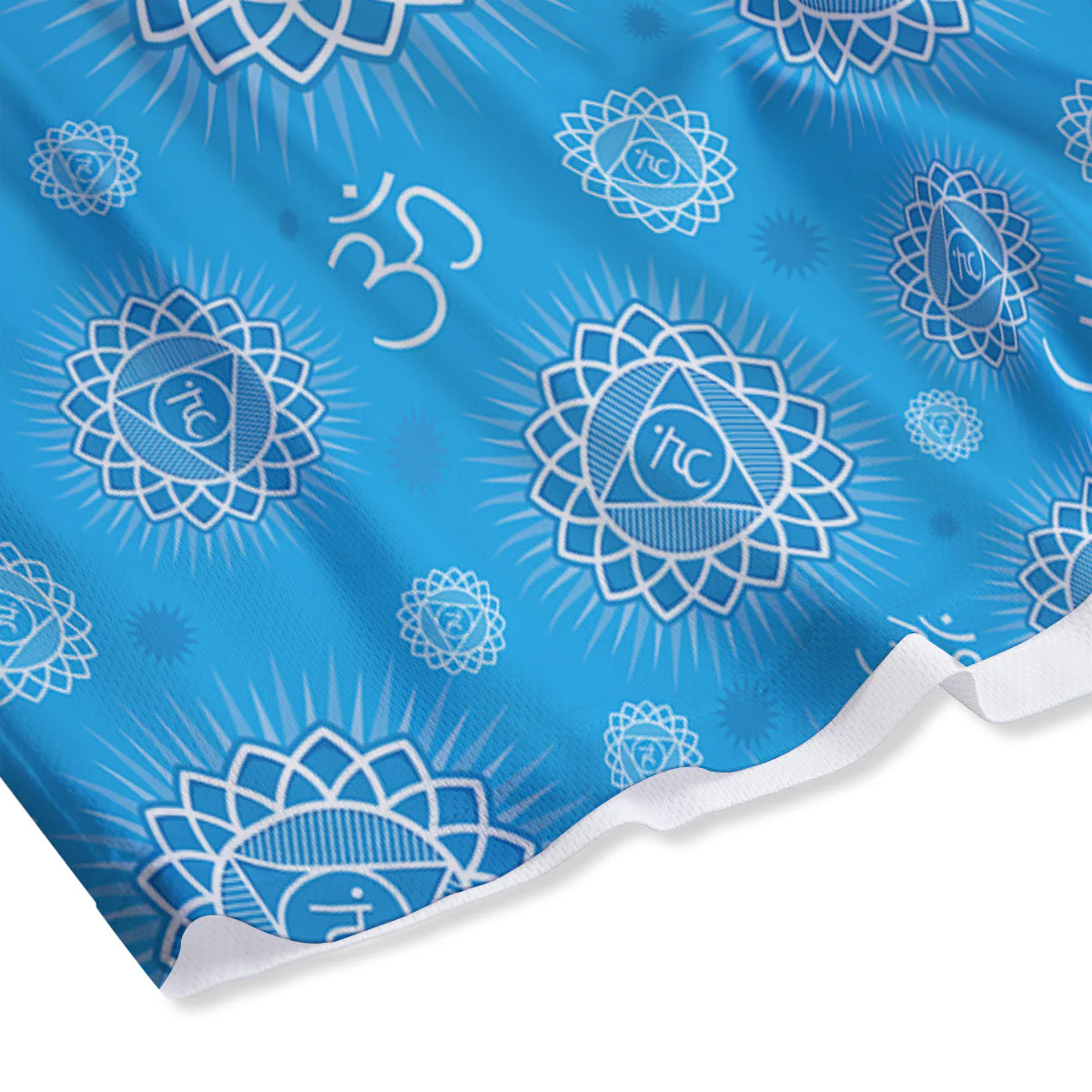 Chakra Vishuddha Print Pattern Mesh Shorts - Image 4