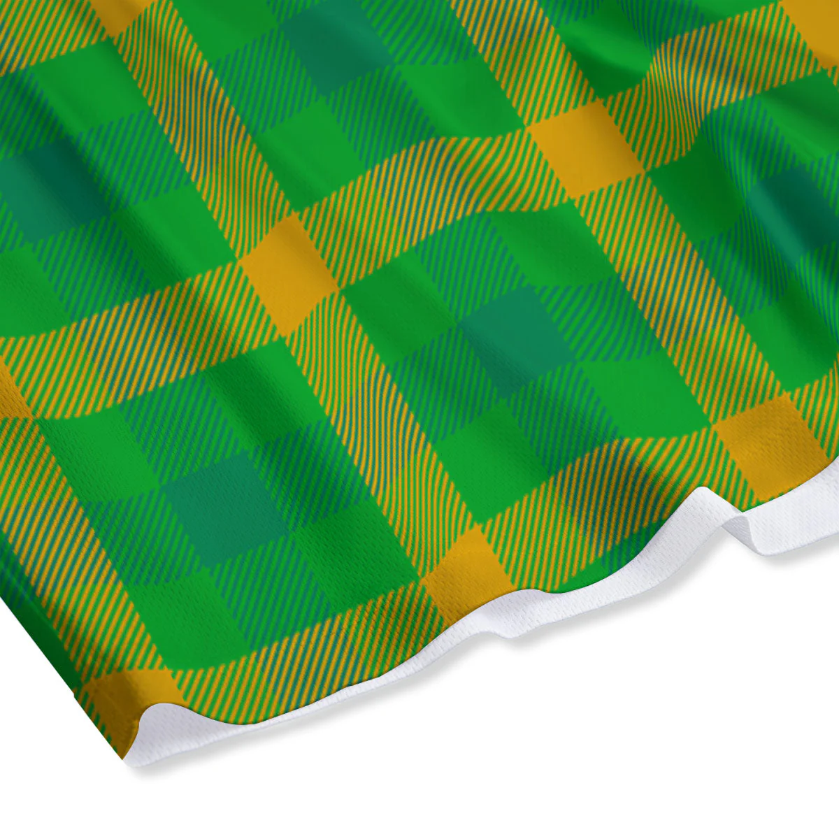 Check Irish Buffalo Print Pattern Mesh Shorts - Image 4