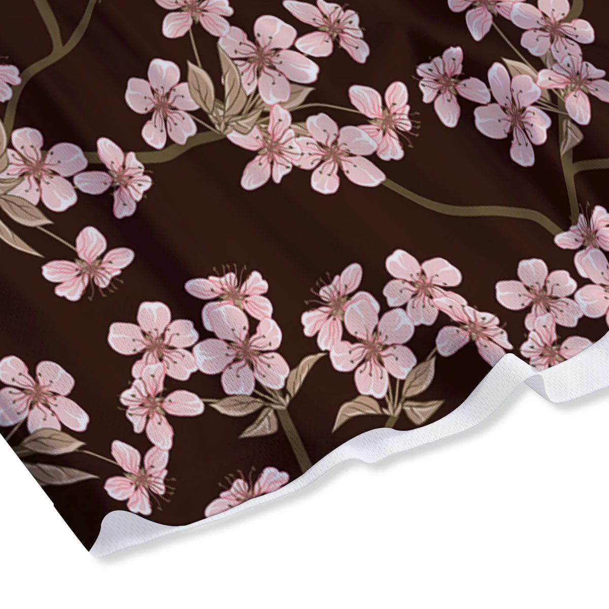 Cherry Blossom Vintage Print Pattern Mesh Shorts - Image 4
