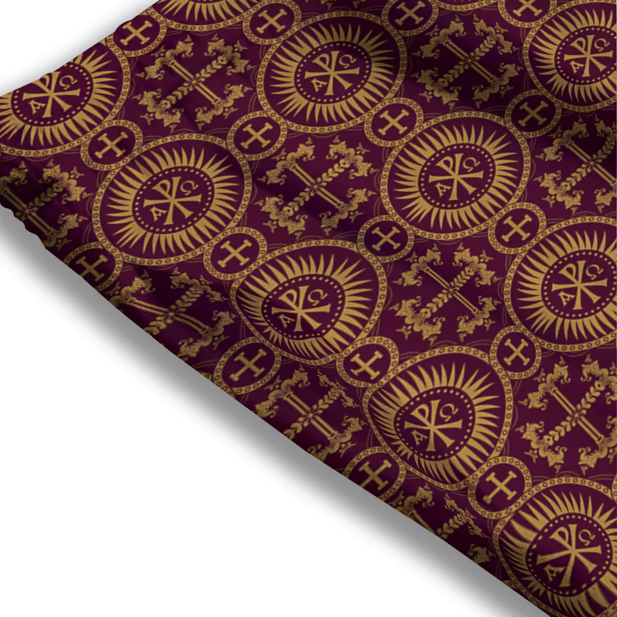 Chi Rho Print Pattern Mesh Shorts - Image 3