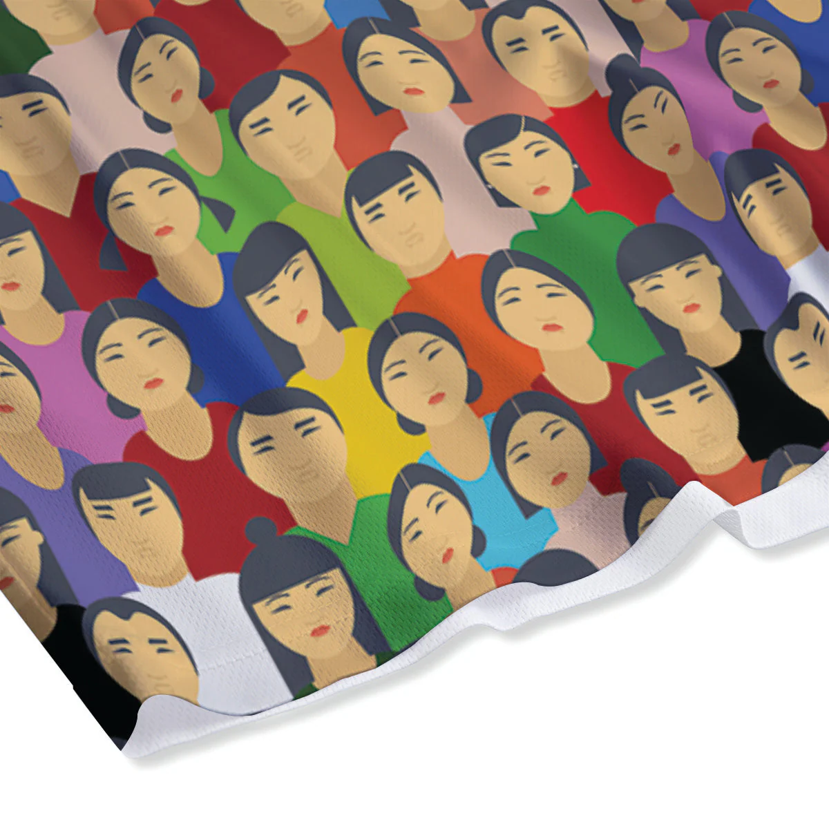Chinese People Colorful Print Pattern Mesh Shorts - Image 4