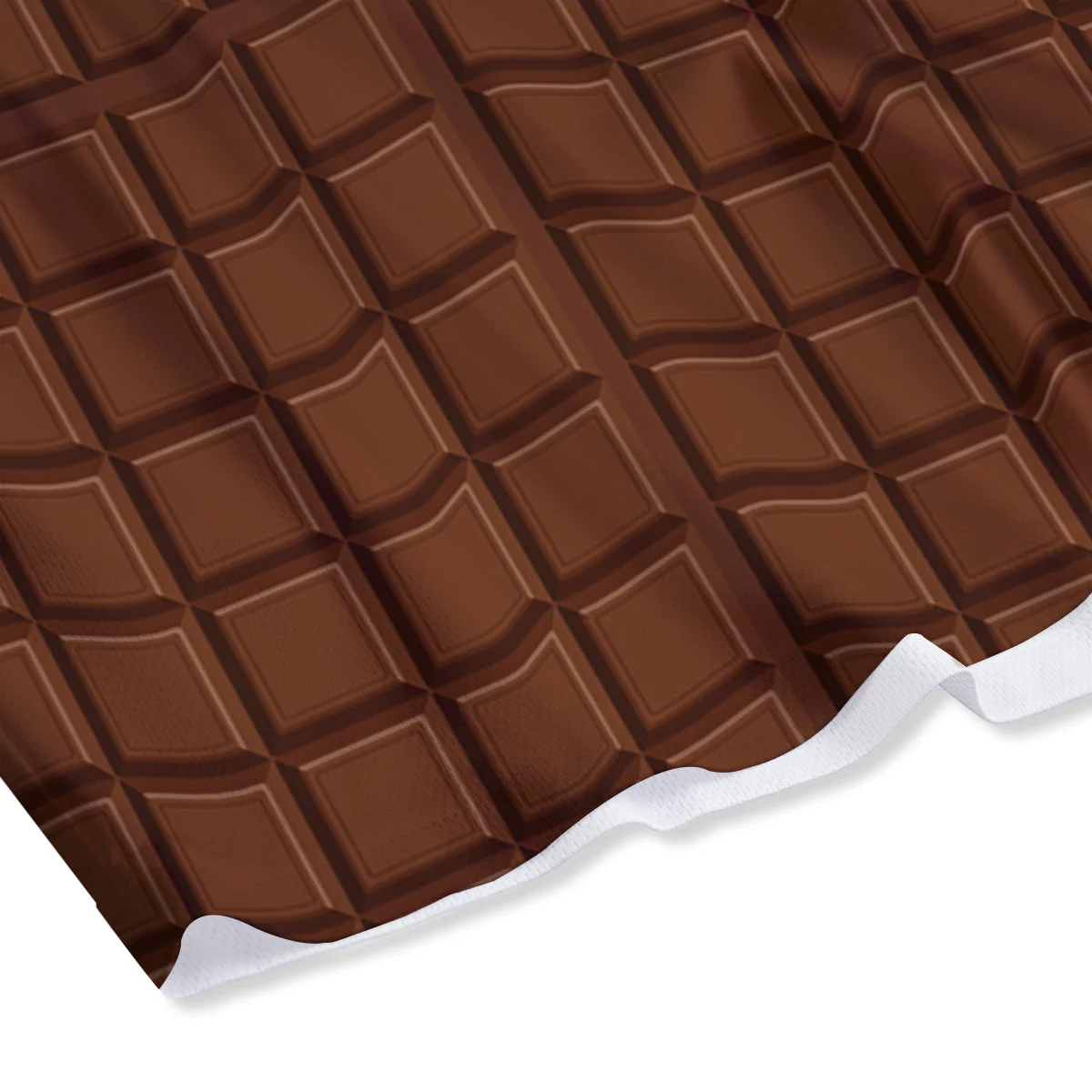 Chocolate Bar Brown Print Pattern Mesh Shorts - Image 4