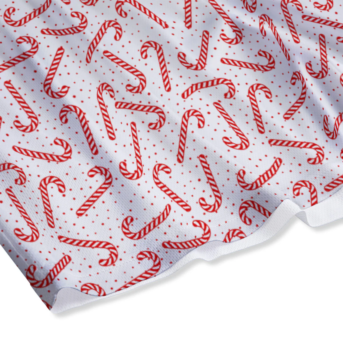 Christmas Candy Print Pattern Mesh Shorts - Image 4