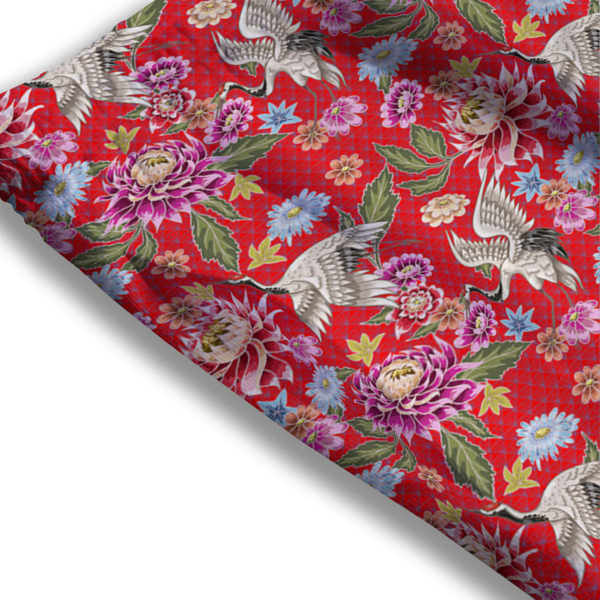 Chrysanthemum Art Print Pattern Mesh Shorts - Image 3