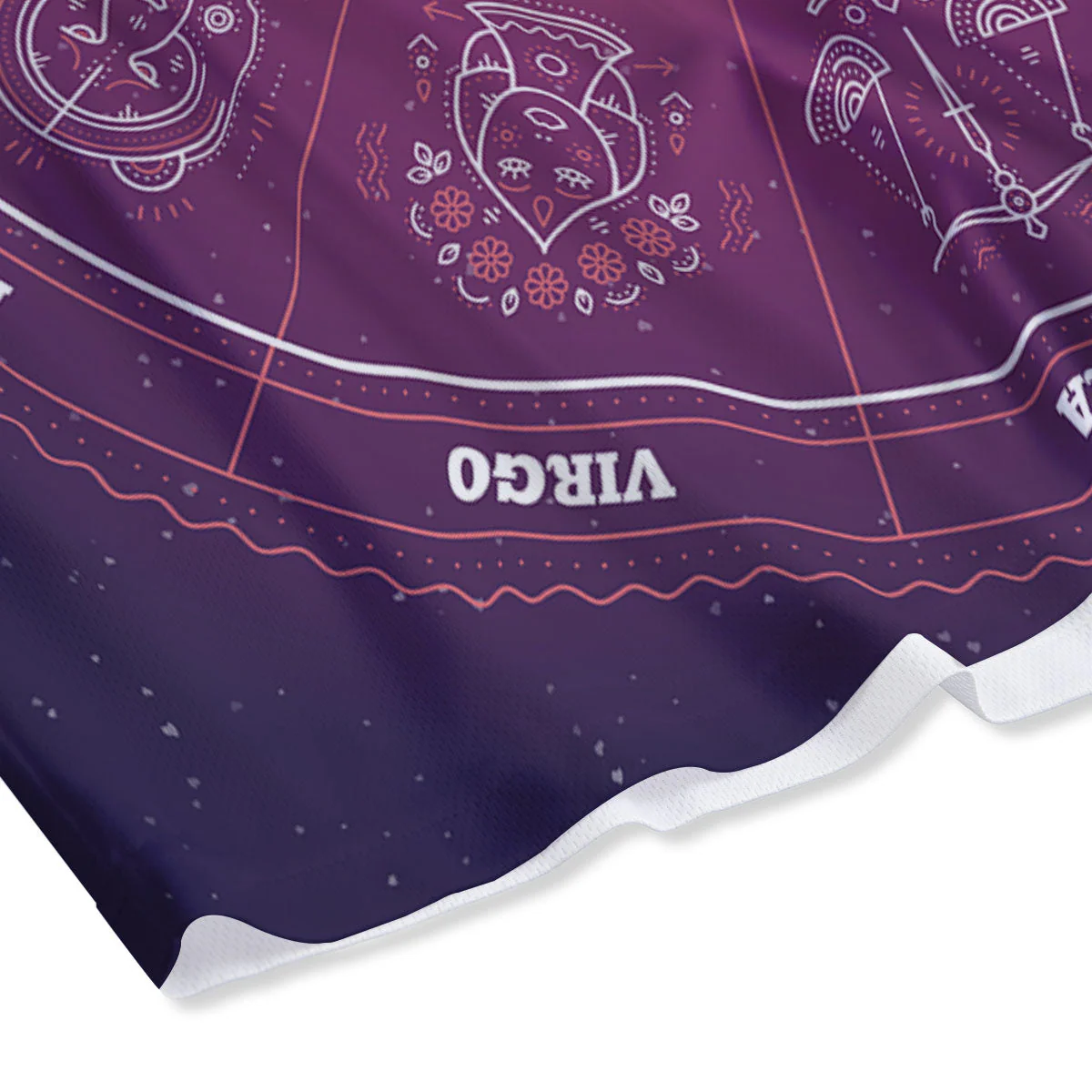 Circle Zodiac Symbols Print Mesh Shorts - Image 4