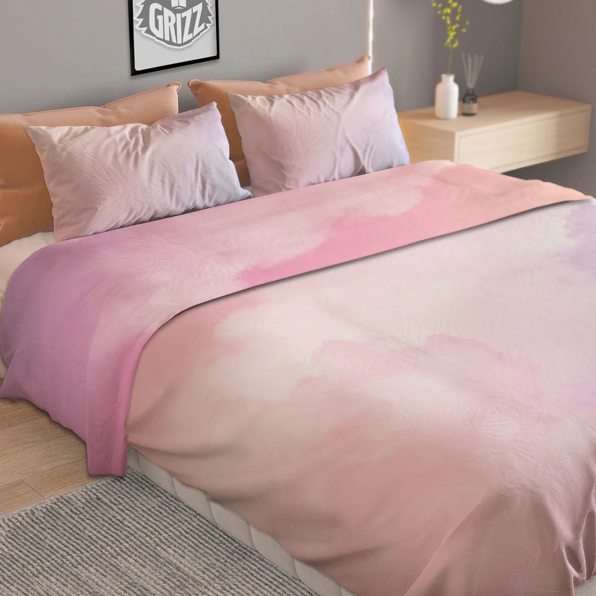 Cloud Coloful Print Duvet Cover Bedding Set - Image 2