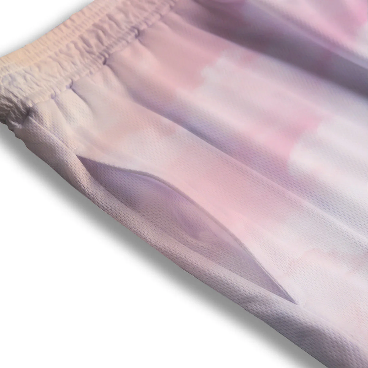 Cloud Coloful Print Mesh Shorts - Image 3