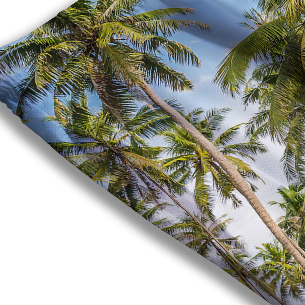 Coconut Tree Print Mesh Shorts - Image 3