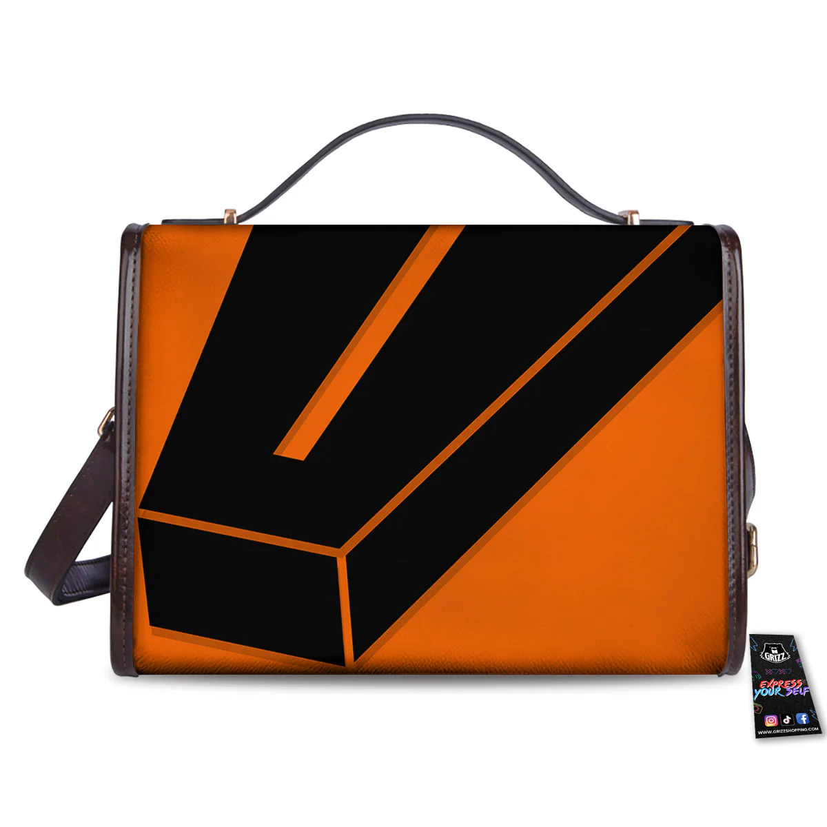 Coffin Halloween Vampire Print Women's Satchel Bag - Image 2