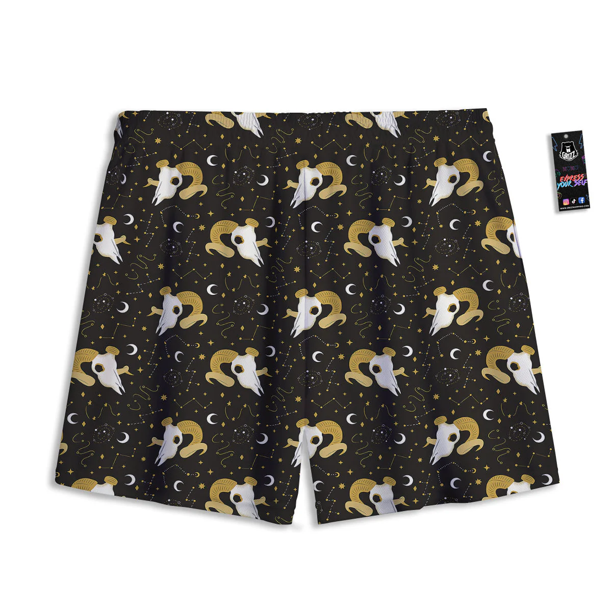Constellation Aries Print Mesh Shorts - Image 2