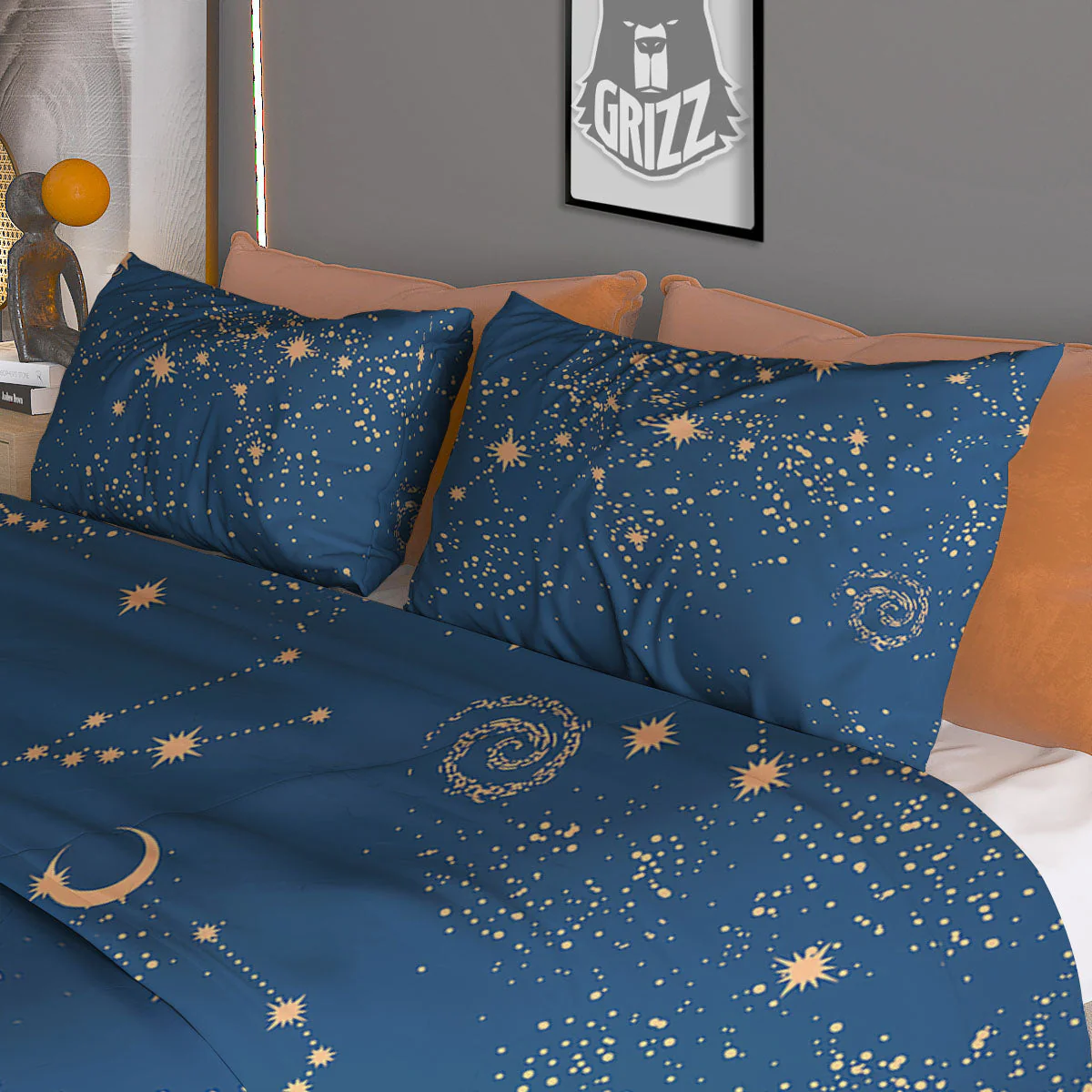 Constellation Cosmic Print Pattern Duvet Cover Bedding Set - Image 3