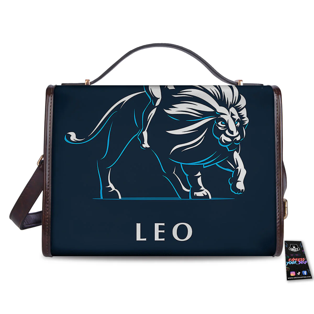 Constellation Leo Print Women's Satchel Bag - Image 2