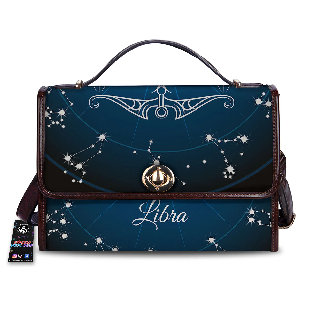 Constellation Libra Print Women's Satchel Bag