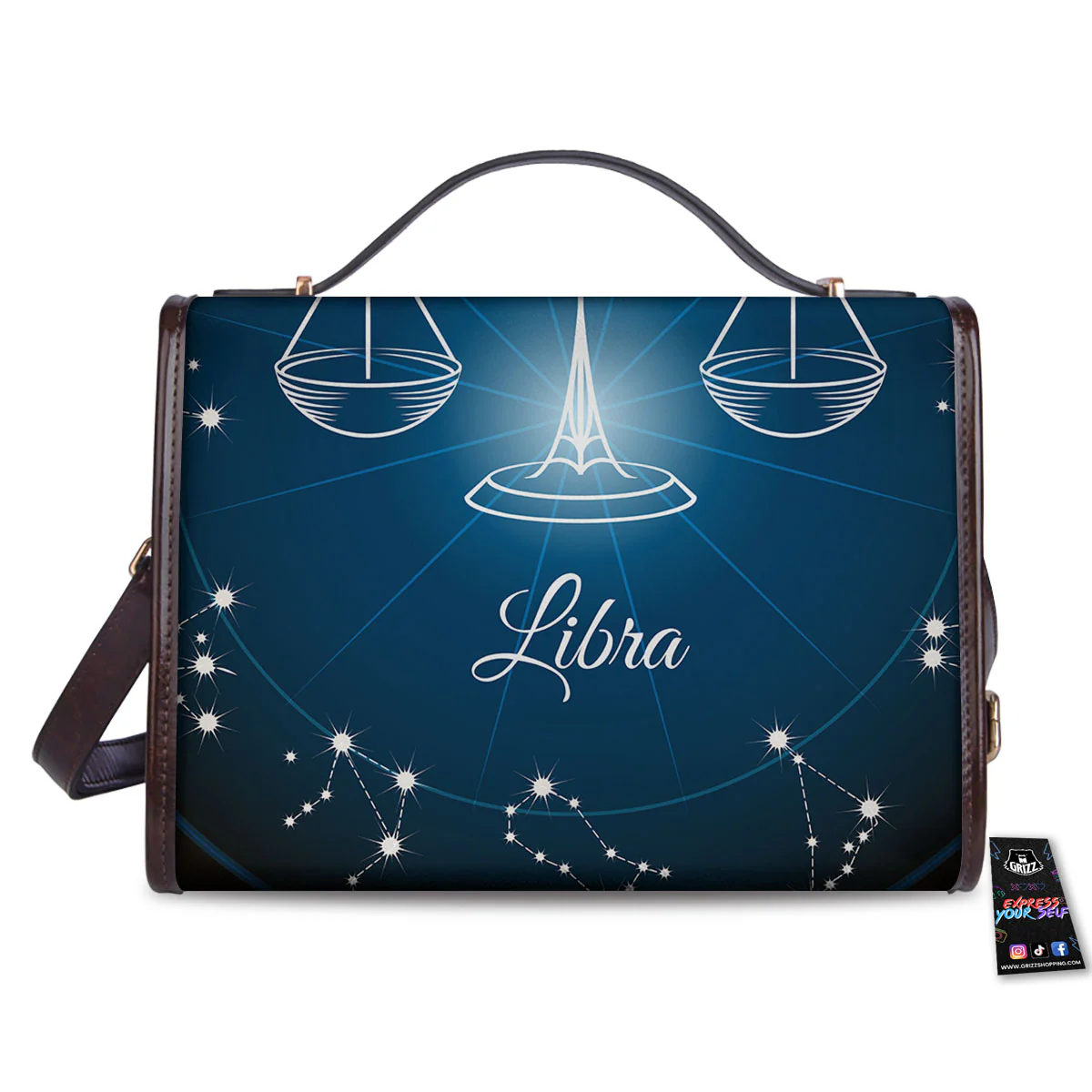 Constellation Libra Print Women's Satchel Bag - Image 2