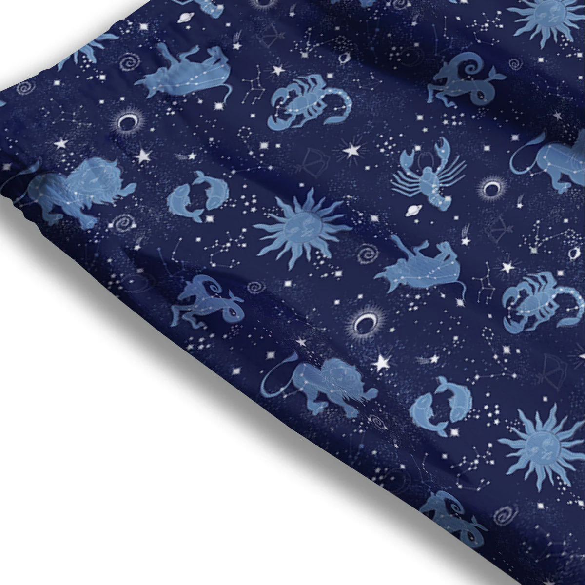 Constellation Signs Zodiac Print Pattern Mesh Shorts - Image 3