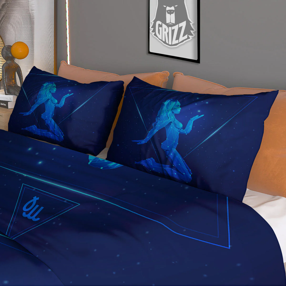 Constellation Virgo Print Duvet Cover Bedding Set - Image 3