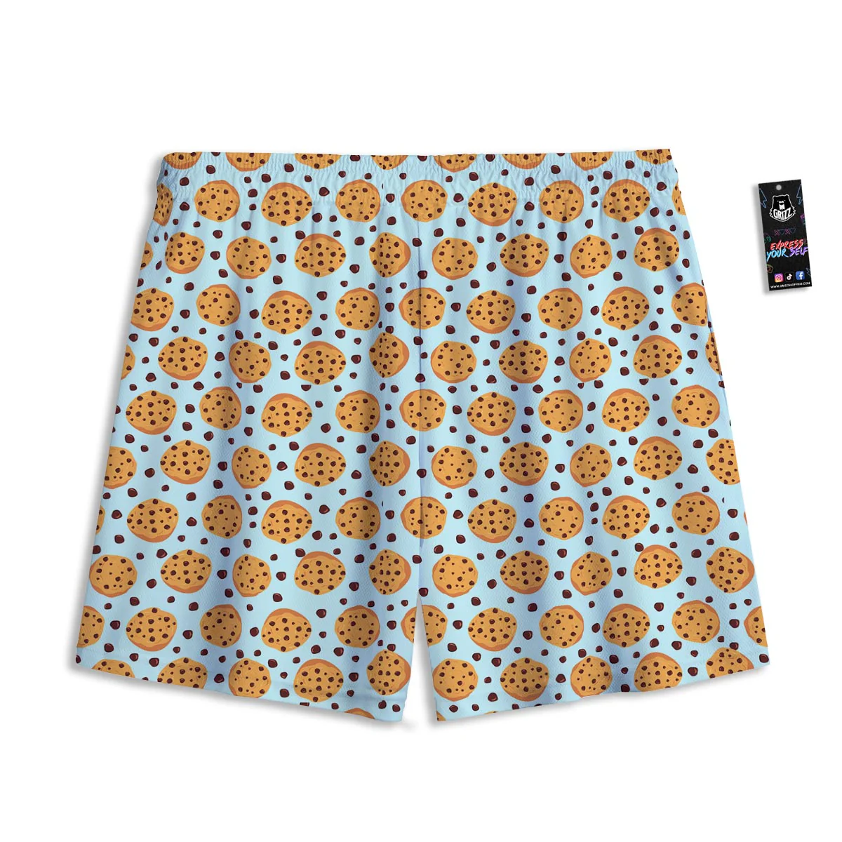 Cookie Sweet Print Pattern Mesh Shorts - Image 2