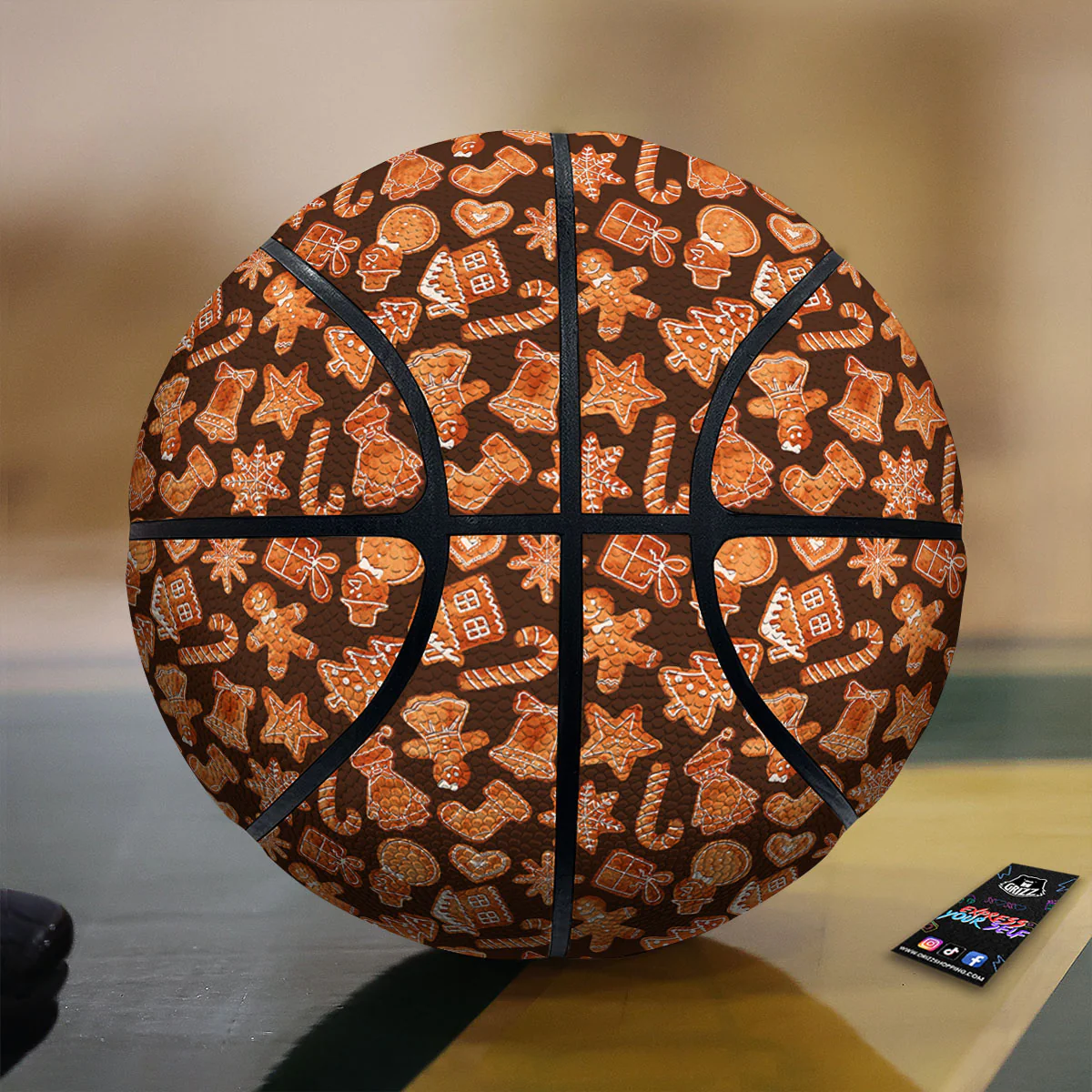 Cookies Gingerbread Print Pattern Basketball