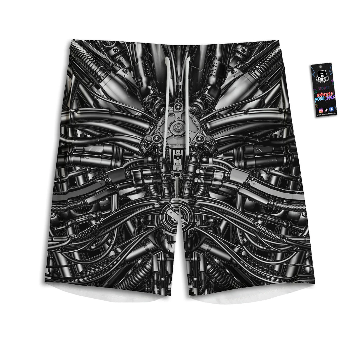 Core Of The Machine Print Men's Athletic Shorts