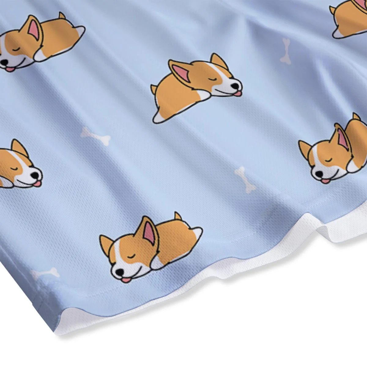 Corgi Sleeping Print Pattern Mesh Shorts - Image 4