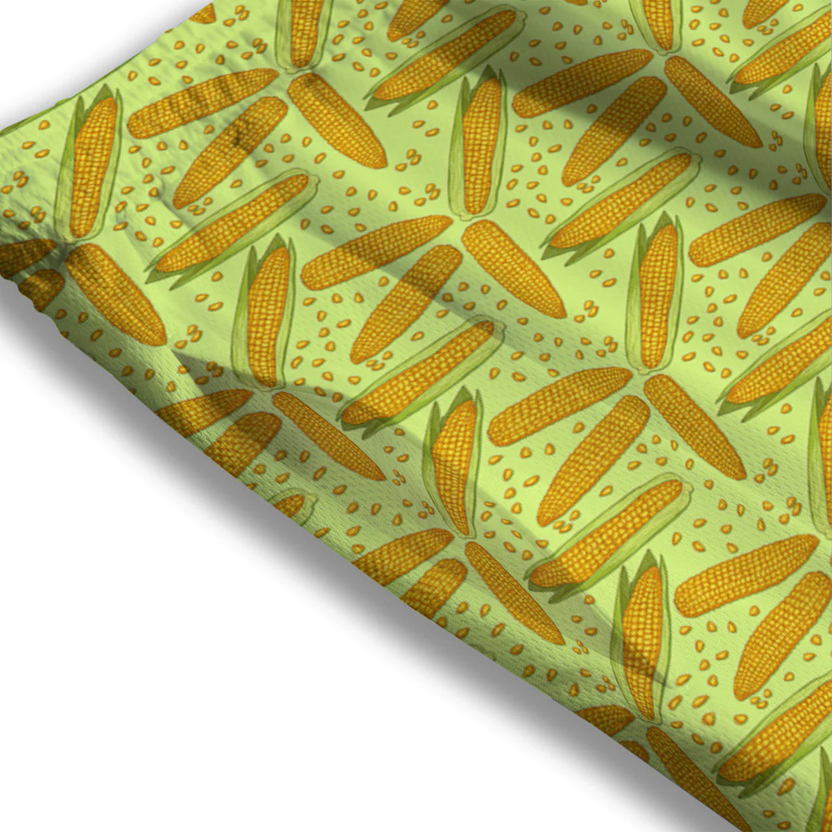 Corn On Cob Print Pattern Mesh Shorts - Image 3