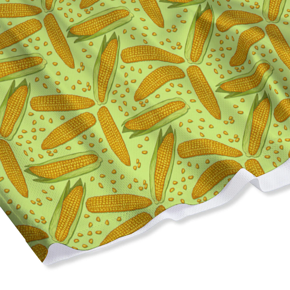 Corn On Cob Print Pattern Mesh Shorts - Image 4