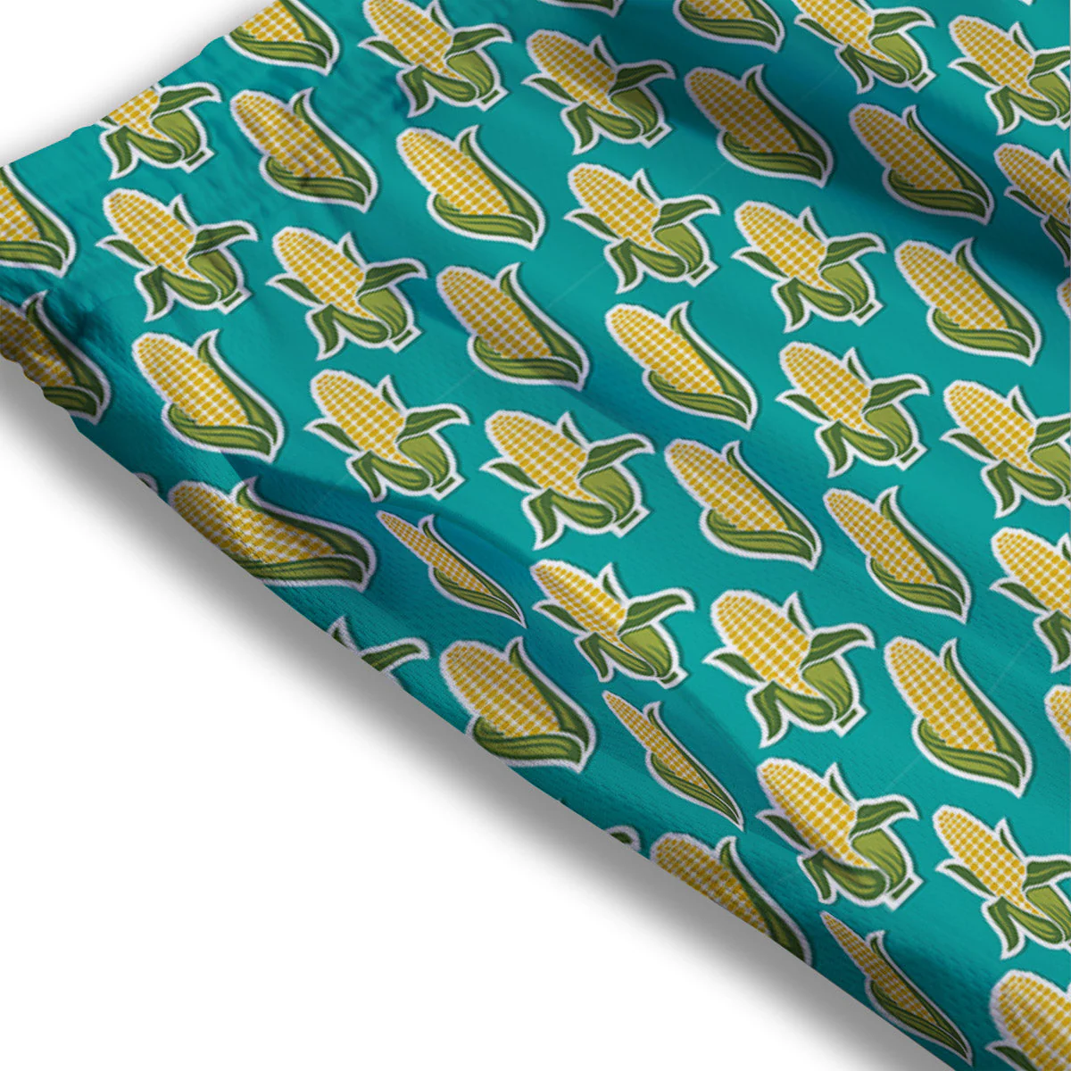 Corncob Print Pattern Mesh Shorts - Image 3