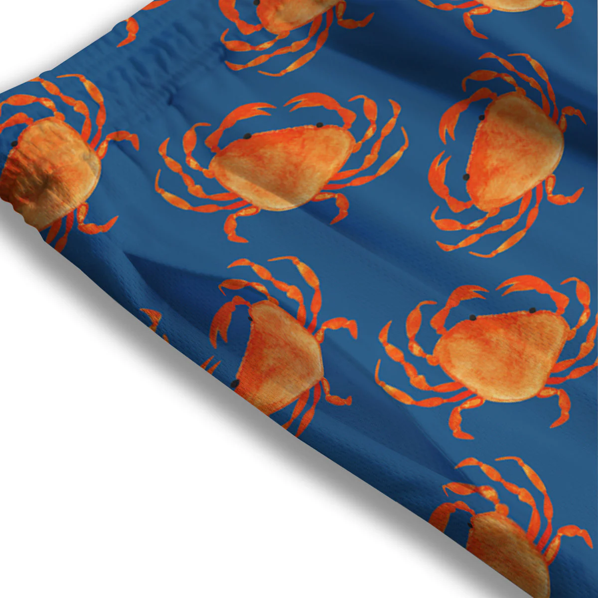 Crab Watercolor Print Pattern Mesh Shorts - Image 3