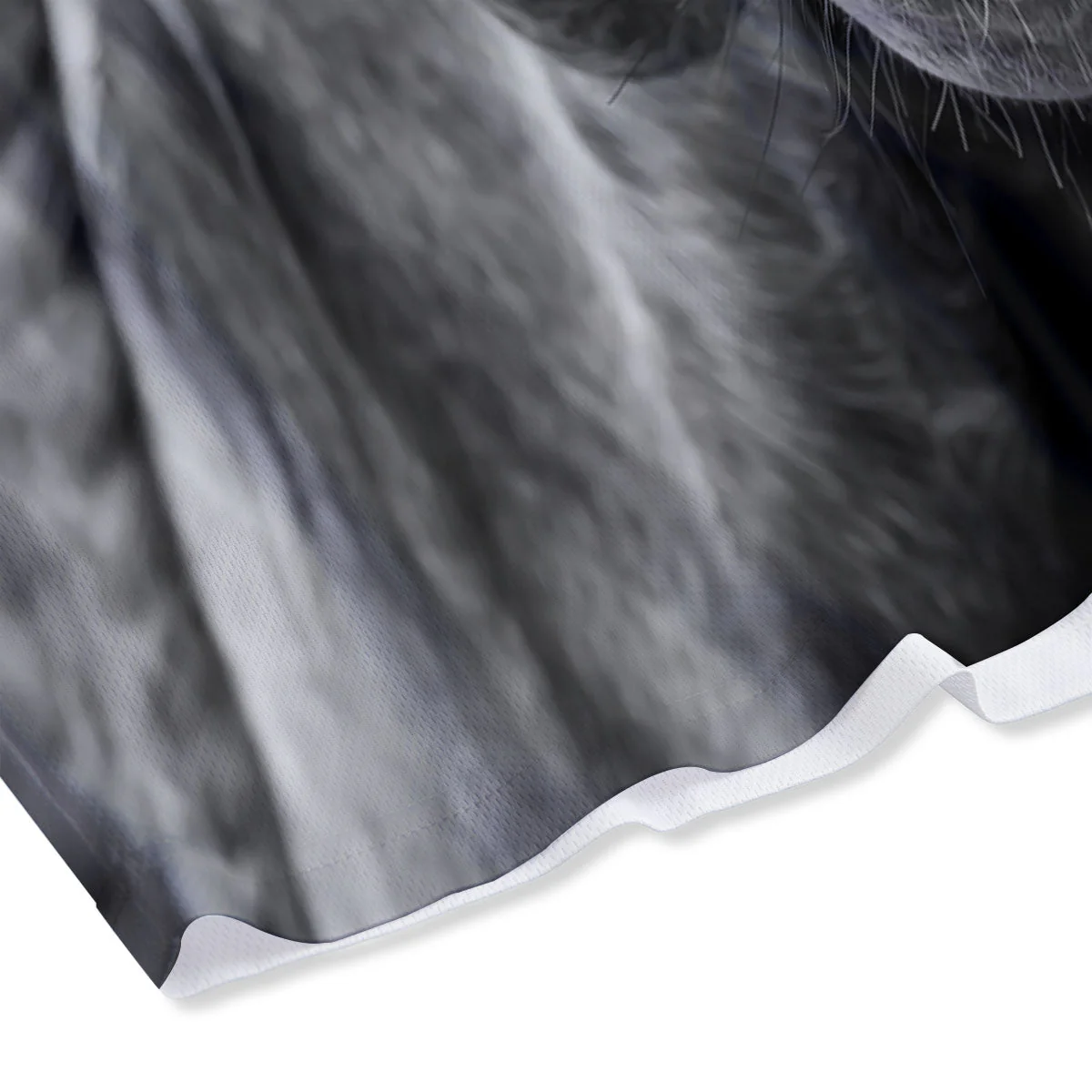 Crazy Donkey White And Black Print Mesh Shorts - Image 4
