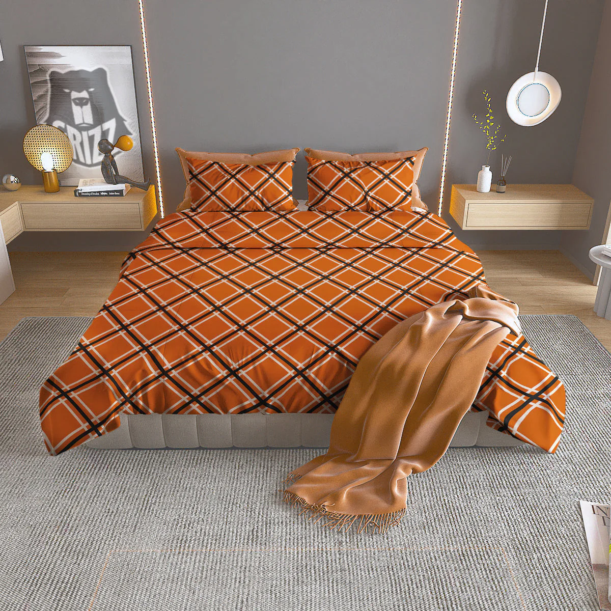 Cross Halloween Print Pattern Duvet Cover Bedding Set
